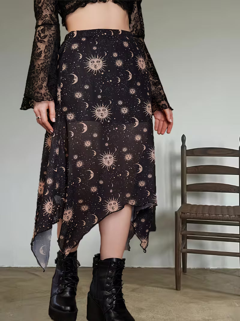 MeteorChic Celestial Breeze Maxi Skirt