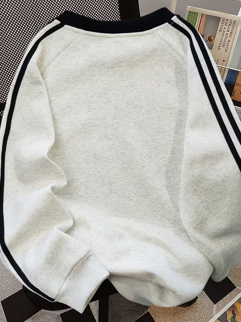 MeteorChic Starry Sky Wide Neck Sweatshirt