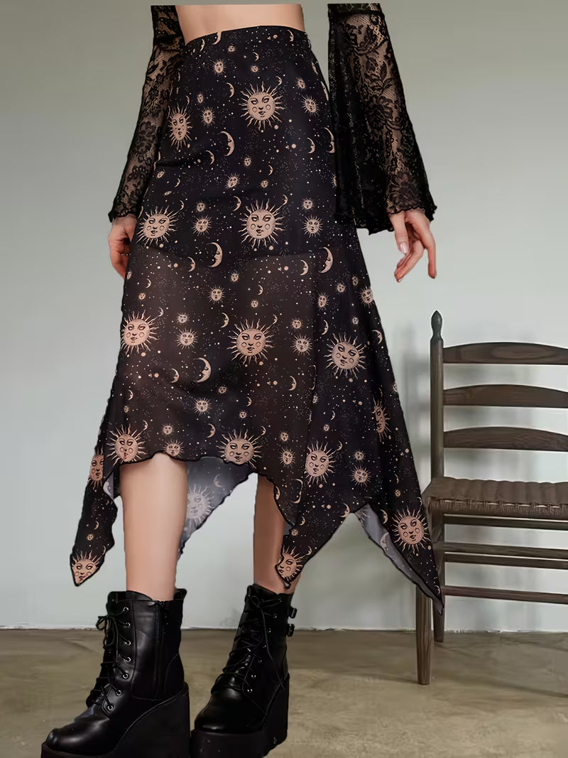 MeteorChic Celestial Breeze Maxi Skirt