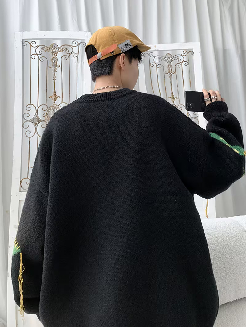 MeteorChic Lunar Sky Oversized Sweater